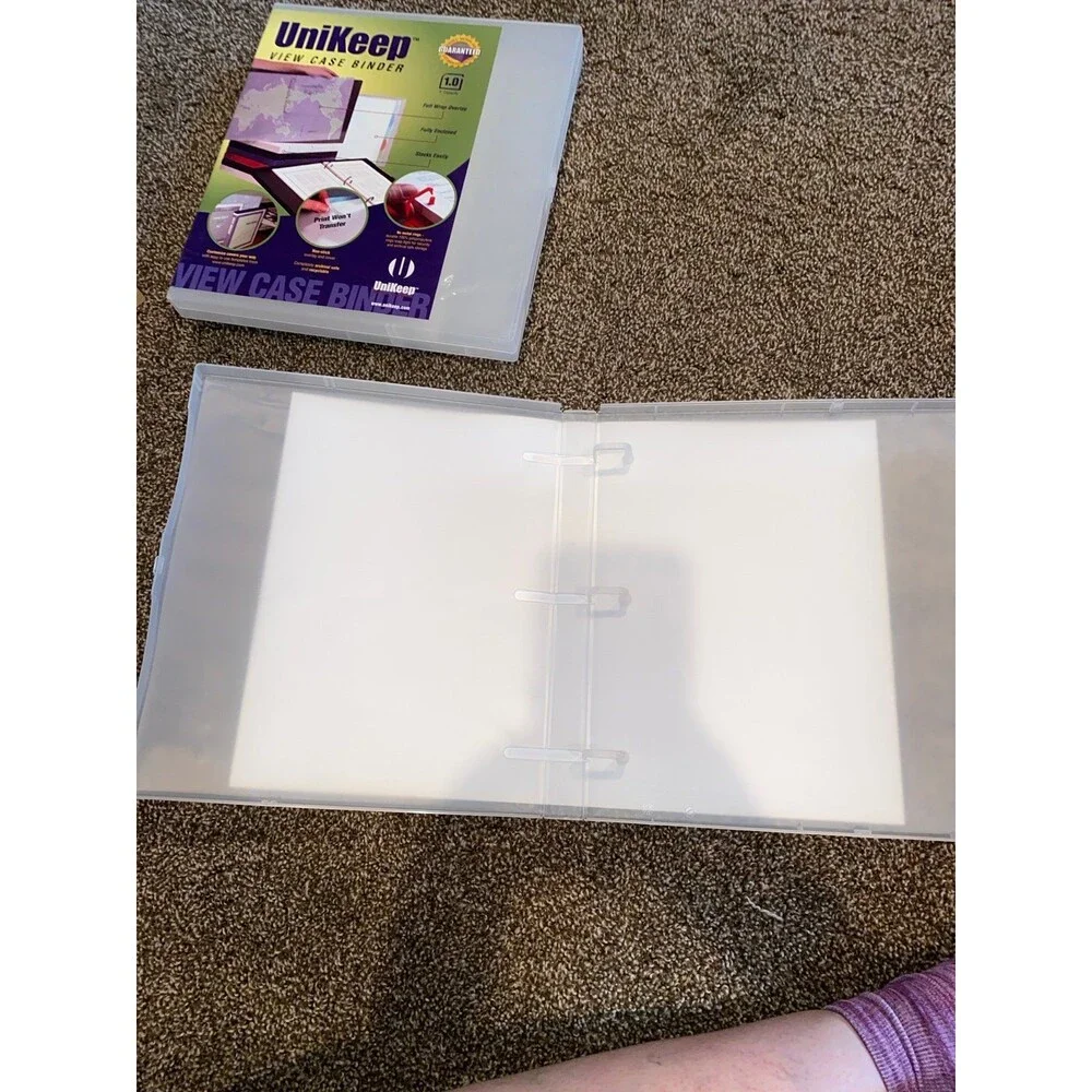 unikeep view caseunikeep view case binder 1 inch capacity set of 3